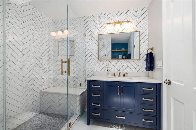 426 Ultimo Ave, Long Beach, CA 90814 - bathroom featuring vanity and a stall shower