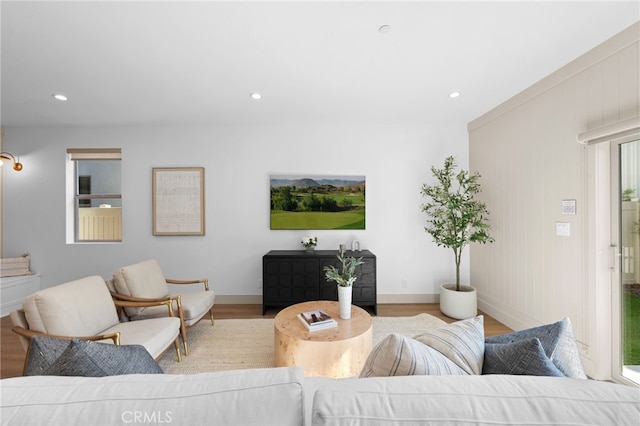 16225 Orizaba Ave, Paramount, CA 90723 - living area with wood finished floors, recessed lighting, and baseboards