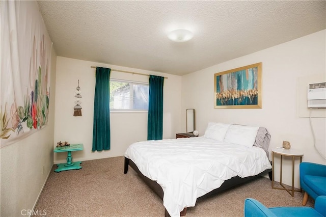 1905 Normal Ave, Chico, CA 95928 - carpeted bedroom with a textured ceiling and a wall mounted AC