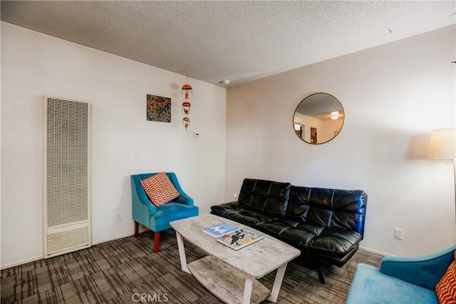 1905 Normal Ave, Chico, CA 95928 - living room with a heating unit, carpet, and a textured ceiling
