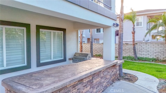 12932 Carnesi Dr, Rancho Cucamonga, CA 91739 - view of patio / terrace featuring area for grilling and an outdoor kitchen