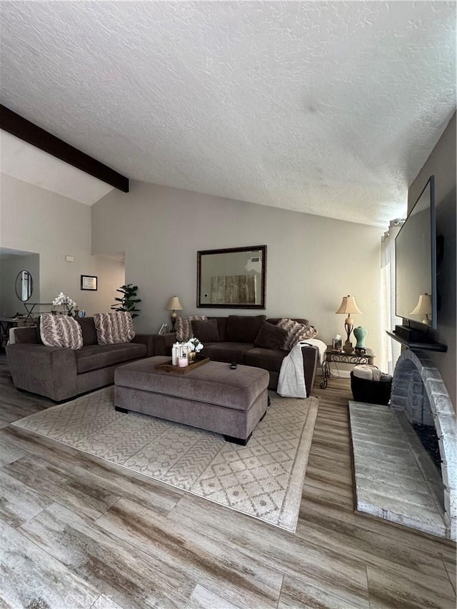 3542 Ponderosa Dr, Oceanside, CA 92058 - living room with a textured ceiling and wood finished floors