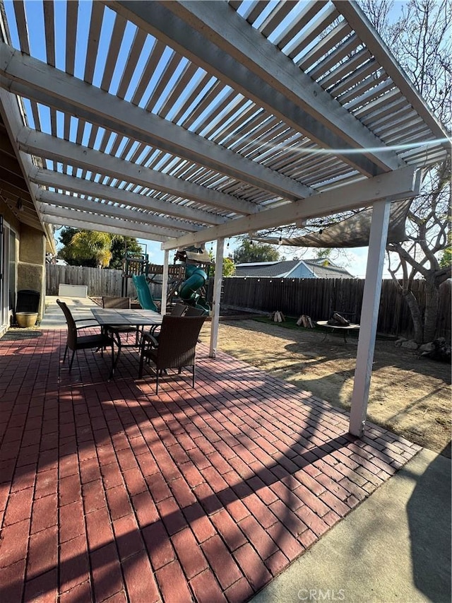 3542 Ponderosa Dr, Oceanside, CA 92058 - deck featuring a fenced backyard and a pergola