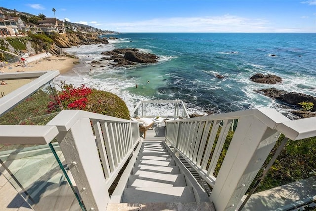 1907 Ocean Way, Laguna Beach, CA 92651 - aerial view of waterfront with a beach
