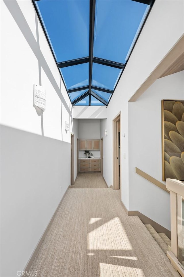 1907 Ocean Way, Laguna Beach, CA 92651 - corridor with carpet floors