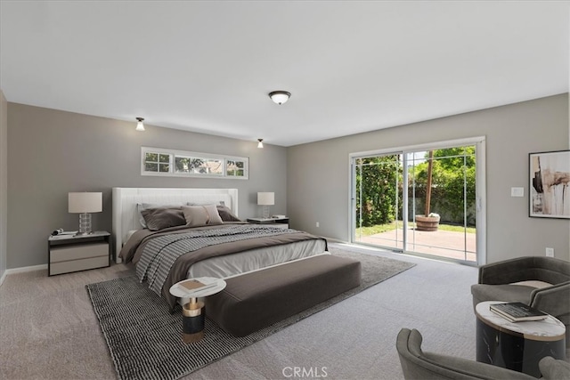 1924 N Evergreen St, Burbank, CA 91505 - carpeted bedroom featuring access to outside and baseboards