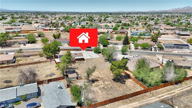 12981 Ojai Rd, Apple Valley, CA 92308 - aerial view of residential area featuring a mountainous background