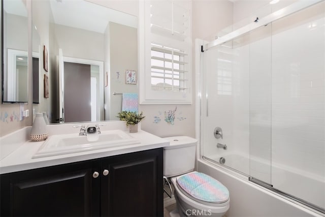 29048 N W Hills Dr, Valencia, CA 91354 - full bathroom with vanity and combined bath / shower with glass door
