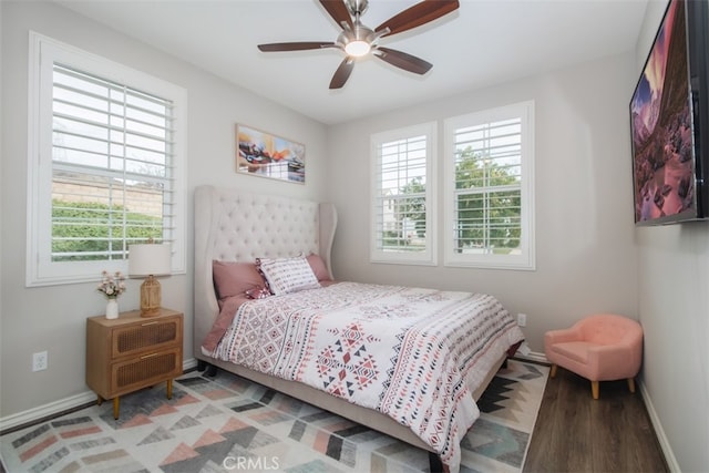 29048 N W Hills Dr, Valencia, CA 91354 - bedroom featuring light wood finished floors and ceiling fan