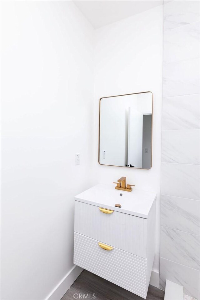 4401 La Clede Ave, Los Angeles, CA 90039 - bathroom with vanity and baseboards