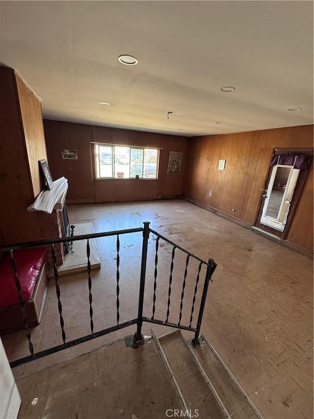 15407 S Visalia Ave, Compton, CA 90220 - empty room with wooden walls