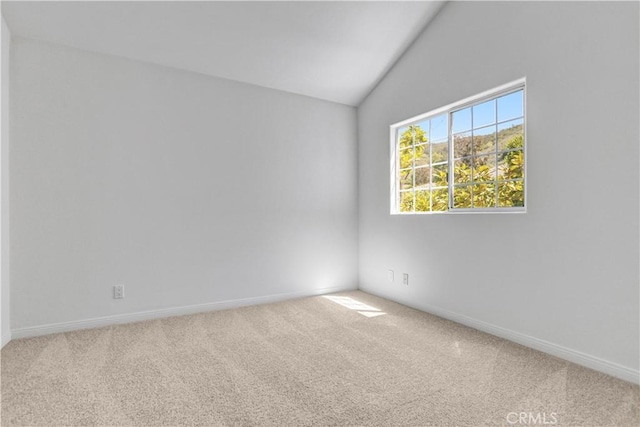 4064 Lemonberry Pl, Thousand Oaks, CA 91362 - carpeted empty room with baseboards and lofted ceiling