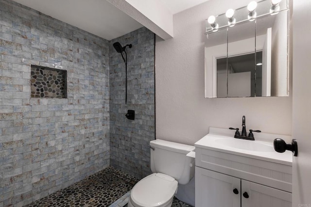 1279 Cypress Dr, Vista, CA 92084 - full bathroom featuring tiled shower and vanity
