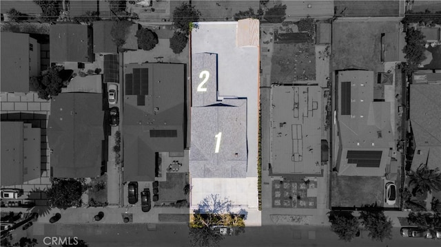 1251 Leighton Ave Unit 1251, Los Angeles, CA 90037 - aerial overview of property's location featuring property boundaries highlighted