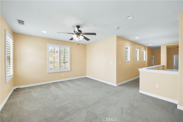 8 Via Del Fico Ct, Lake Elsinore, CA 92532 - carpeted spare room with ceiling fan, baseboards, and recessed lighting