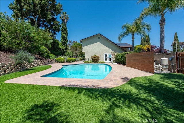 25061 El Cortijo Ln, Mission Viejo, CA 92691 - view of pool featuring a patio and french doors