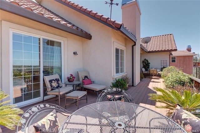 4451 Casa Sierra, Paradise, CA 95969 - view of patio with a deck and outdoor dining space
