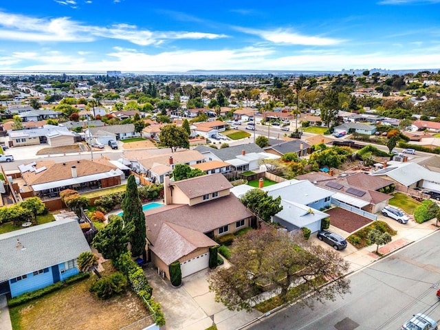 aerial view of residential area