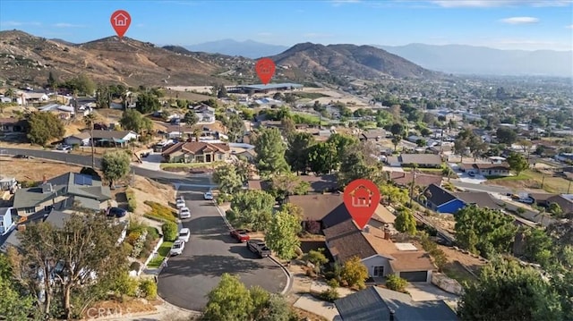 4180 Mount Baldy Ct, Norco, CA 92860 - view of property location with mountains and nearby suburban area