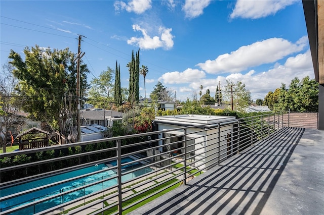 5141 Varna Ave, Sherman Oaks, CA 91423 - balcony featuring view of pool area