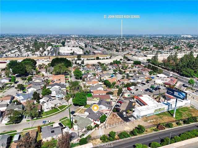 10641 Lindale St, Norwalk, CA 90650 - aerial view of property's location featuring nearby suburban area