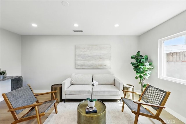 10641 Lindale St, Norwalk, CA 90650 - living area with baseboards, recessed lighting, and wood finished floors
