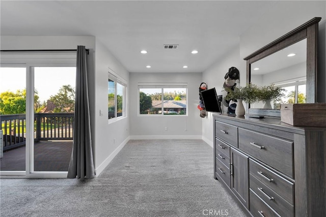 2612 Chauncy Pl, Riverside, CA 92506 - hallway with baseboards, carpet, and recessed lighting