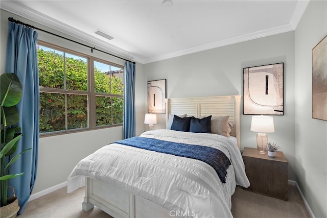 21 Fanpalm, Irvine, CA 92620 - carpeted bedroom featuring baseboards and ornamental molding