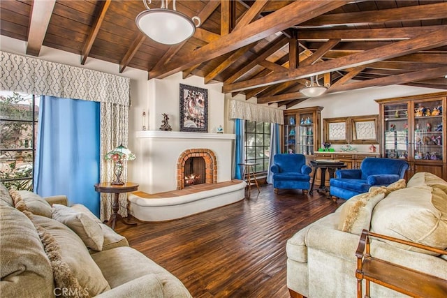 1585 E Ocean Blvd, Newport Beach, CA 92661 - living area with hardwood / wood-style flooring and a fireplace