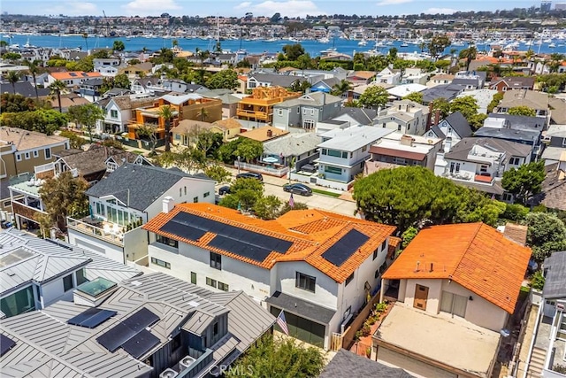 1585 E Ocean Blvd, Newport Beach, CA 92661 - aerial view of residential area with a large body of water