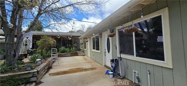 view of home's exterior featuring a patio area
