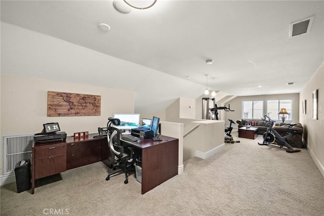23478 Ridgeway, Mission Viejo, CA 92692 - office with carpet flooring, baseboards, and lofted ceiling