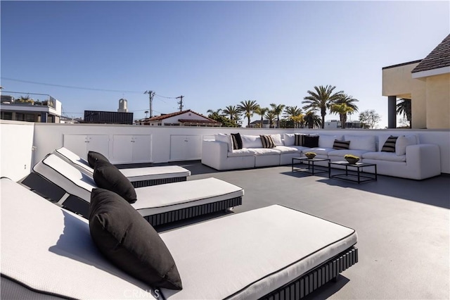 1436 W Bay Ave, Newport Beach, CA 92661 - view of patio / terrace featuring outdoor lounge area