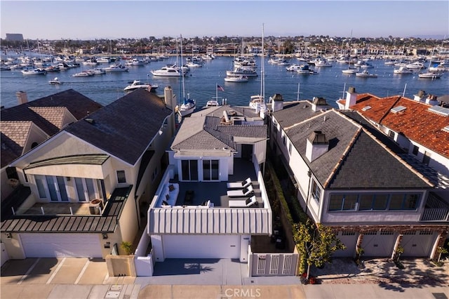 1436 W Bay Ave, Newport Beach, CA 92661 - bird's eye view of a marina and a nearby body of water