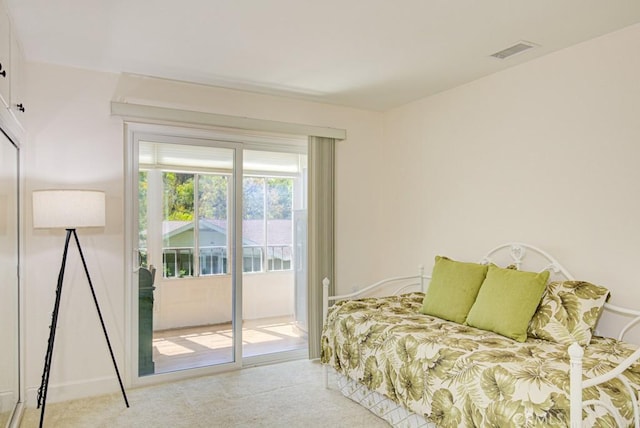829 Via Alhambra Unit A, Laguna Woods, CA 92637 - bedroom with carpet, access to outside, and baseboards