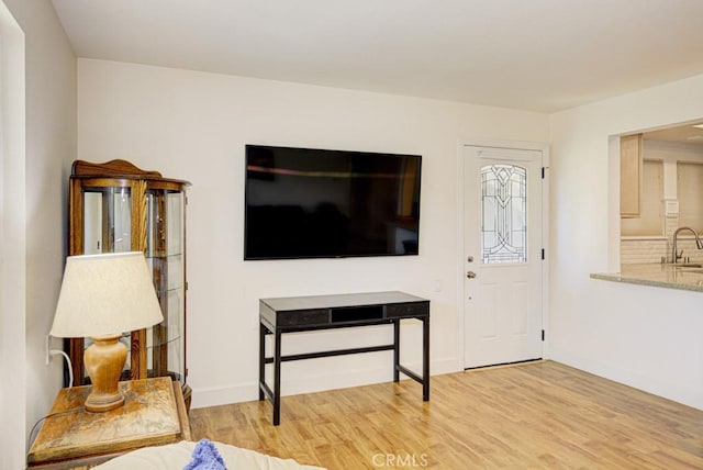 829 Via Alhambra Unit A, Laguna Woods, CA 92637 - foyer featuring wood finished floors