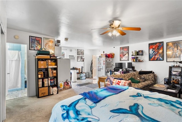 5150 W 135th St, Hawthorne, CA 90250 - bedroom featuring carpet flooring and a ceiling fan