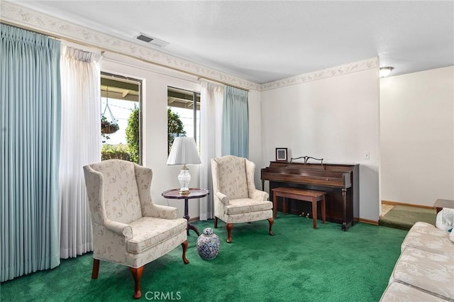 5456 Edith Ave, Corning, CA 96021 - sitting room featuring carpet flooring and baseboards