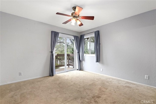 88 Auburn Ave, Sierra Madre, CA 91024 - carpeted spare room featuring a ceiling fan and a textured wall