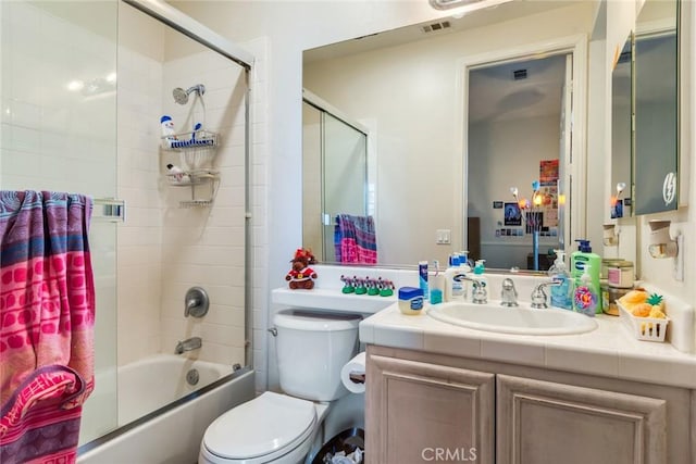 5799 Buckthorn Ave, Rancho Cucamonga, CA 91737 - bathroom with toilet, shower / bath combination, and vanity