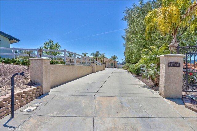 41380 La Sierra Rd, Temecula, CA 92591 - view of concrete surface featuring a gate