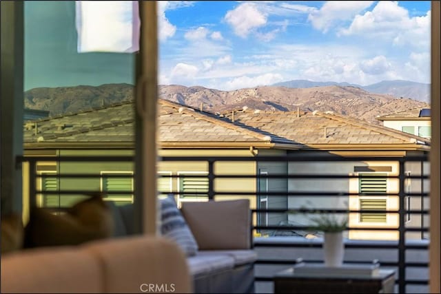 view of mountain background