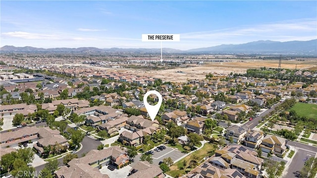 8029 Spencer St, Chino, CA 91708 - aerial view of property's location featuring mountains and nearby suburban area
