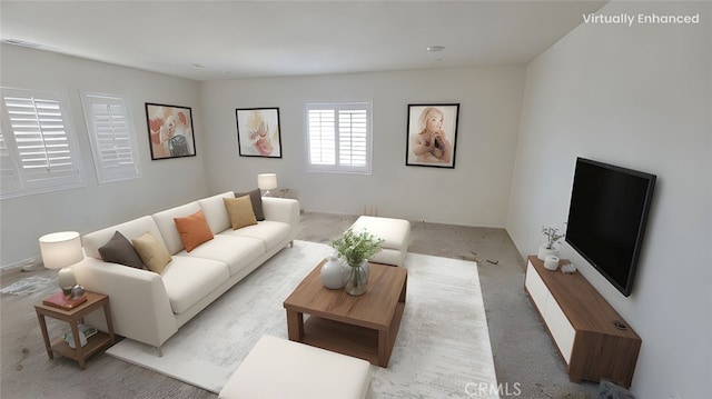 635 Moondance Ln, San Jacinto, CA 92583 - living room featuring light carpet