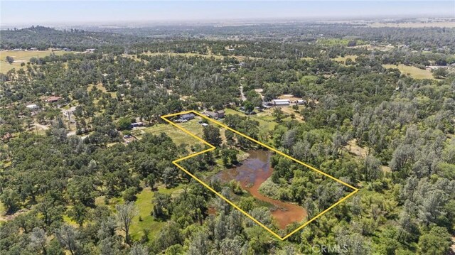 2681 Pinecrest Rd, Oroville, CA 95966 - view of property location featuring property parcel outlined and a heavily wooded area