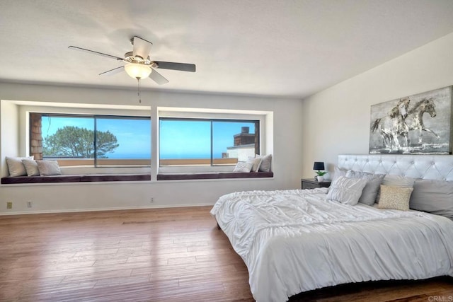 13063 Caminito Del Rocio, Del Mar, CA 92014 - bedroom featuring wood finished floors and a ceiling fan