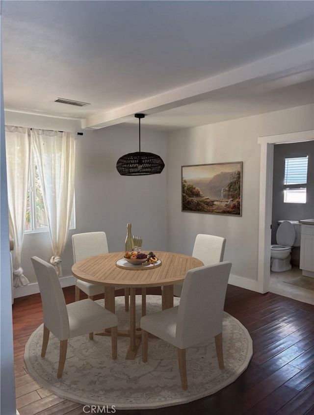 228 Del Mar Ave, Costa Mesa, CA 92627 - dining area with hardwood / wood-style floors