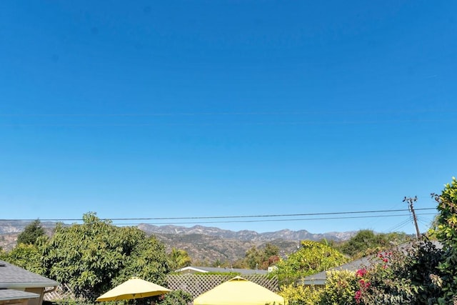 view of mountain background