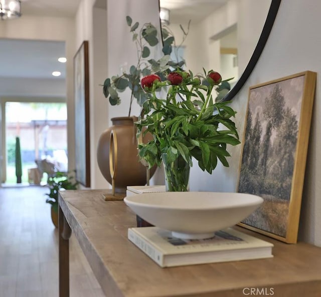 1772 Lundy Ln, Beaumont, CA 92223 - hallway with wood finished floors and recessed lighting