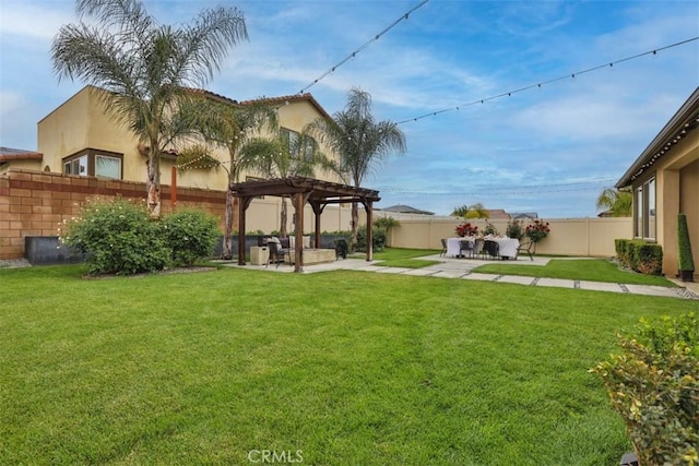 1772 Lundy Ln, Beaumont, CA 92223 - view of yard with a pergola and a patio area